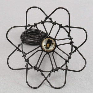 Planet Gates FRLED Fashion Vintage Wire Lamp Cage DIY Lampshade Industrial Lamp Guard Cage Lamp Shade Guard Classic Black Nordic Bulb Cover