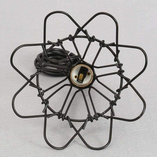 Planet Gates FRLED Fashion Vintage Wire Lamp Cage DIY Lampshade Industrial Lamp Guard Cage Lamp Shade Guard Classic Black Nordic Bulb Cover