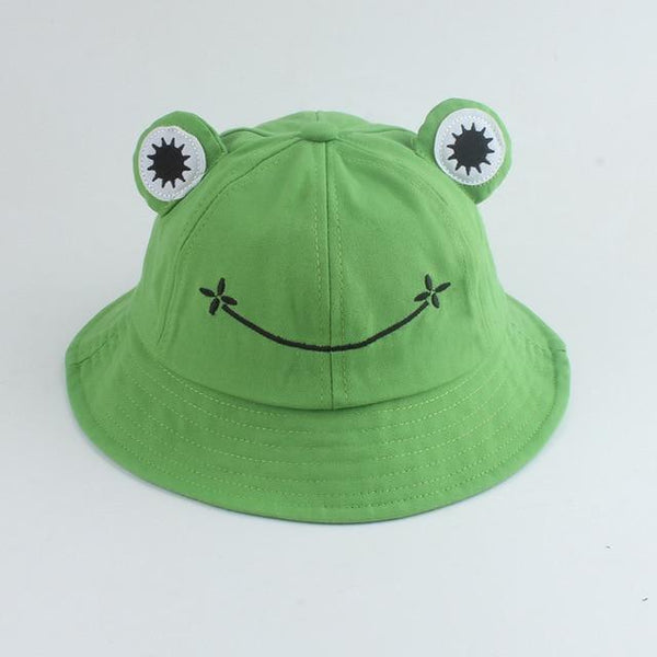 Planet Gates frog green Panama Bucket Hat Men Women Summer Bucket Cap Banana Print Yellow Hat Bob Hat Hip Hop Gorros Fishing Fisherman Hat
