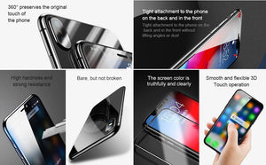 Planet Gates Front Back Glass / For iPhone Xs 5.8 Baseus Front Screen Protector + Back Tempered Glass For iPhone Xs Xs Max XR 2018 Protective Glass 9H Thin Full Coverage Glass