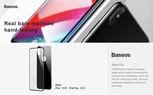 Planet Gates Front Back Glass / For iPhone Xs 5.8 Baseus Front Screen Protector + Back Tempered Glass For iPhone Xs Xs Max XR 2018 Protective Glass 9H Thin Full Coverage Glass