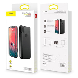 Planet Gates Front Back Glass / For iPhone Xs 5.8 Baseus Front Screen Protector + Back Tempered Glass For iPhone Xs Xs Max XR 2018 Protective Glass 9H Thin Full Coverage Glass