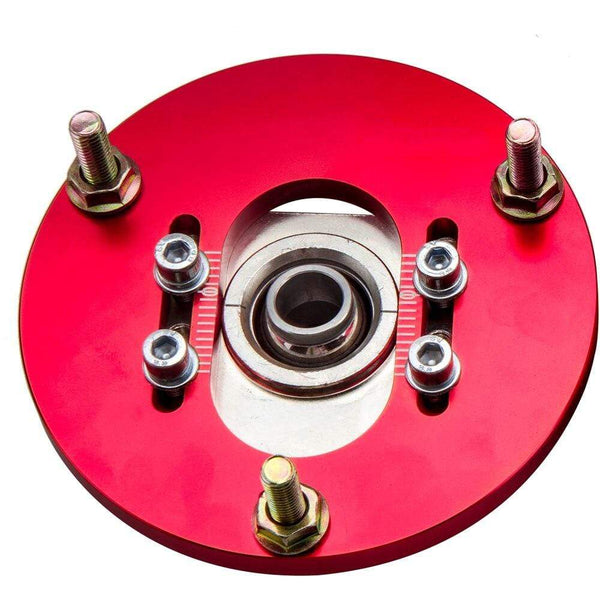 Planet Gates Front Camber Plate Top Upper Mount for BMW 3 Series E46 316i 318i 320i 323 325 98-05 Pillow Ball Front Upper Mount Coilover 2PCS