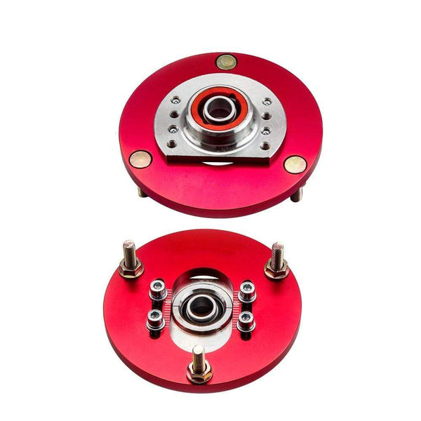 Planet Gates Front Camber Plate Top Upper Mount for BMW 3 Series E46 316i 318i 320i 323 325 98-05 Pillow Ball Front Upper Mount Coilover 2PCS