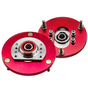 Planet Gates Front Camber Plate Top Upper Mount for BMW 3 Series E46 316i 318i 320i 323 325 98-05 Pillow Ball Front Upper Mount Coilover 2PCS