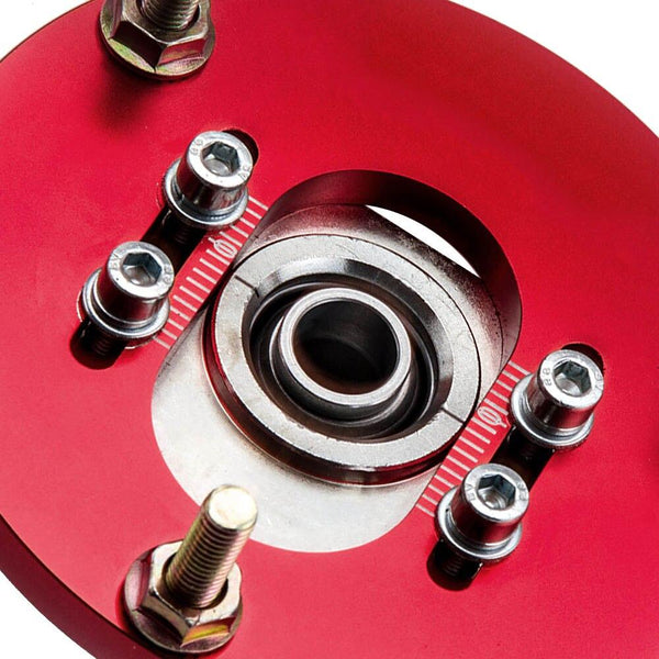 Planet Gates Front Camber Plate Top Upper Mount for BMW 3 Series E46 316i 318i 320i 323 325 98-05 Pillow Ball Front Upper Mount Coilover 2PCS