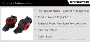 Planet Gates Front Control Arm Polyurethane Bushing Kit for VW Golf Caddy Jetta Touran EOS,Audi A3 S3 RS3,Skoda Octavia ,Seat Altea