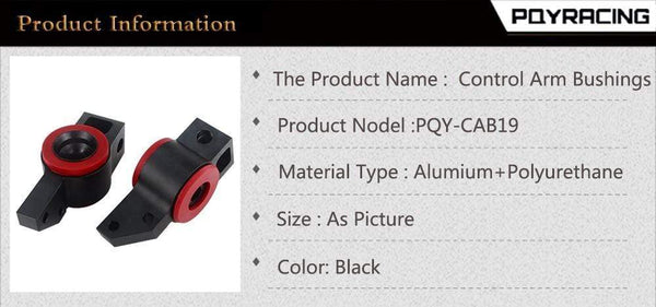 Planet Gates Front Control Arm Polyurethane Bushing Kit for VW Golf Caddy Jetta Touran EOS,Audi A3 S3 RS3,Skoda Octavia ,Seat Altea