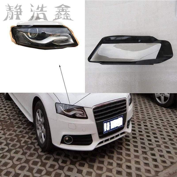 Planet Gates Front headlights headlights glass mask lamp cover transparent shell lamp  masks For Audi A4 B8 2008-2012 Free shipping 2 PCS