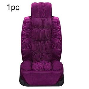 Planet Gates Front Purple 1pc / Russian Federation Automobiles Seat Cover Plush Car Seat Covers Interior Seat Cushion Warm Universal For Winter Protector Carpet Mats Accessories