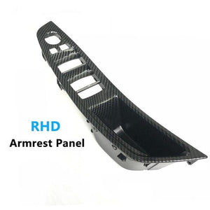 Planet Gates Front Right Armrest LHD RHD Interior Door Carbon Fiber Armrest Pull Handle Assembly Replacement For BMW 5 Series F10 F11 520i 523i 525i 528i 535i