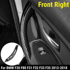 Planet Gates Front Right Plastic Car Interior Door Pull Handle Trim Cover Carbon Printed For BMW F30 F80 F31 F32 F33 F35 2013 2014 2015 2016-2018