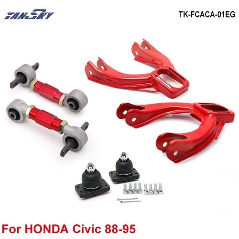 Planet Gates Front Upper Camber Kit:+ Rear Lower Control Arms (Fits For 92-95 Honda Civic EG TK-FCACA-01EG