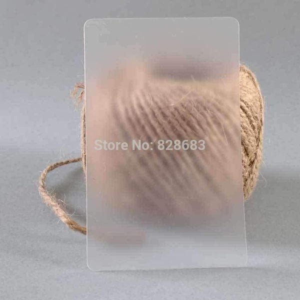 Planet Gates frosted Blank transparent business pvc card without printing 85x54mm in thick 0.36mm