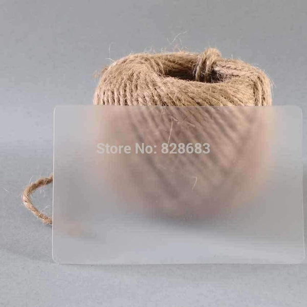 Planet Gates frosted Blank transparent business pvc card without printing 85x54mm in thick 0.36mm