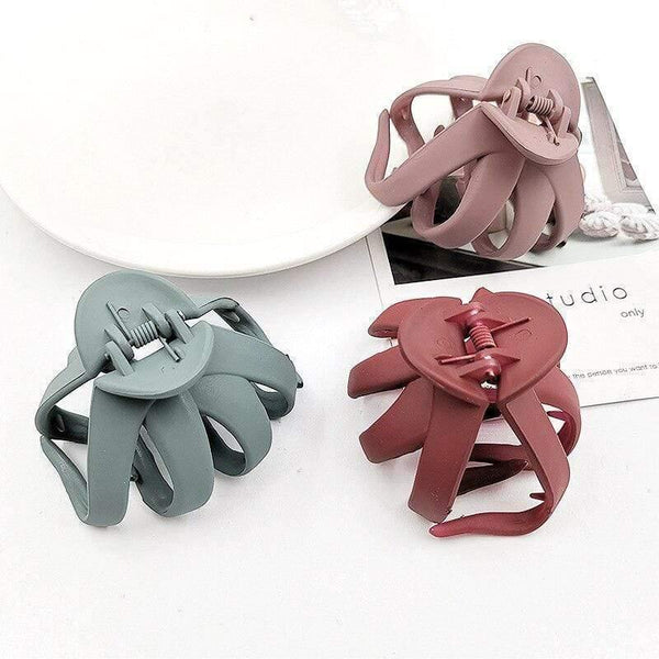Frosted Colorful Hairpins Candy Color Hair Clip Shiny Crab Hair Claws For Women Girl Hair Styling Tools Accessories