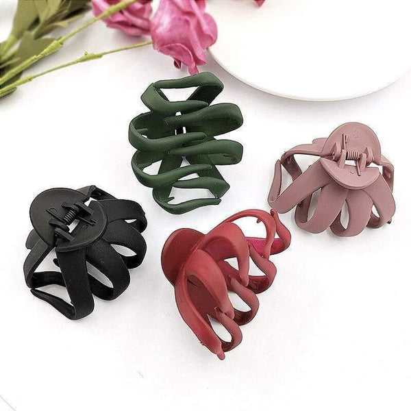 Frosted Colorful Hairpins Candy Color Hair Clip Shiny Crab Hair Claws For Women Girl Hair Styling Tools Accessories