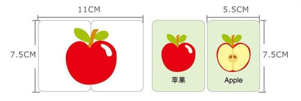 Planet Gates Fruit Animal Cognition Card Puzzle Game For Baby Toddler Montessori Matching Game 3D Jigsaw Kids Early Learning Educational Gift