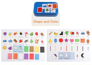 Planet Gates Fruit Animal Cognition Card Puzzle Game For Baby Toddler Montessori Matching Game 3D Jigsaw Kids Early Learning Educational Gift