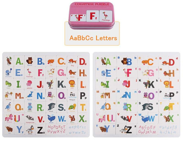 Planet Gates Fruit Animal Cognition Card Puzzle Game For Baby Toddler Montessori Matching Game 3D Jigsaw Kids Early Learning Educational Gift