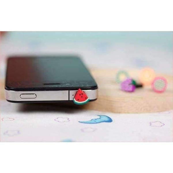 Planet Gates Fruit Dust Plug Dust Cap For Iphone Samsung 3.5mm Universal Earphone Headphone Mobile Phone Accessory