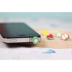 Planet Gates Fruit Dust Plug Dust Cap For Iphone Samsung 3.5mm Universal Earphone Headphone Mobile Phone Accessory