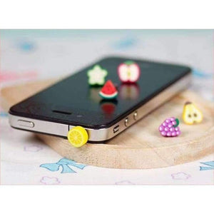 Planet Gates Fruit Dust Plug Dust Cap For Iphone Samsung 3.5mm Universal Earphone Headphone Mobile Phone Accessory