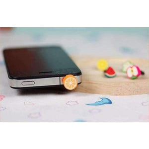 Planet Gates Fruit Dust Plug Dust Cap For Iphone Samsung 3.5mm Universal Earphone Headphone Mobile Phone Accessory