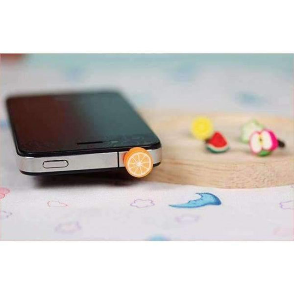 Planet Gates Fruit Dust Plug Dust Cap For Iphone Samsung 3.5mm Universal Earphone Headphone Mobile Phone Accessory