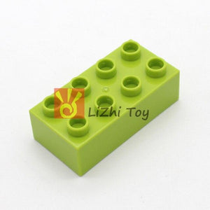 Planet Gates fruit green 10pcs MOC DIY Large Building Block  3011 Brick 2X4 Big Size Baby Assembled Enlighten Accessories Block Part DIY Children Toys
