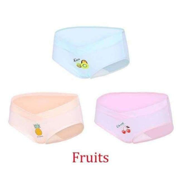 Planet Gates Fruits / XL 3 PCS/Lot low-Waist Maternity panties cotton Pregnancy underwear Intimates clothes briefs for pregnant women clothing