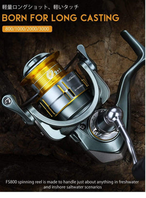 Planet Gates FS 800 1000 2000 Ultra Light Spool Carp Fishing Spinning Reel Surfing Bait Freshwater Saltwater Spinning Fishing Reels