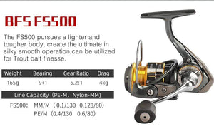 Planet Gates FS 800 1000 2000 Ultra Light Spool Carp Fishing Spinning Reel Surfing Bait Freshwater Saltwater Spinning Fishing Reels