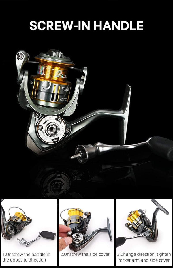 Planet Gates FS 800 1000 2000 Ultra Light Spool Carp Fishing Spinning Reel Surfing Bait Freshwater Saltwater Spinning Fishing Reels