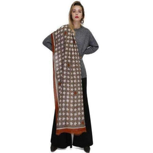 Planet Gates FS431 3 / 180CM X 90CM Cotton Scarf Women Shawls Pashmina Echarpe Femme Linen Wraps Thin Satin Pentagram Pattern Print Long Spring Summer Scarves