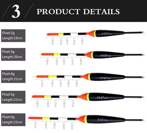 Planet Gates FTK Barguzinsky Fir Light On The Dark 5Pcs/Lot Fishing Float Length  19-23cm Float Weight  2g-6g  For Carp Fishing