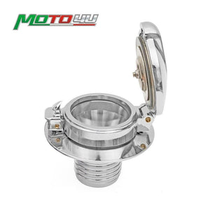 Fuel Tank Gas Cap Gloss Monza Style Motorcycle Parts For BMW R45 R65 R80 R90 90S 100R  R100 (Silver)