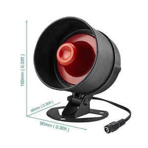 Planet Gates Fuers Alarm Siren Speaker Loudly Sound Alarm System Kits Wireless Home Alarm Siren Security Protection System for House Garage
