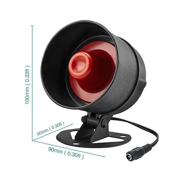 Planet Gates Fuers Alarm Siren Speaker Loudly Sound Alarm System Kits Wireless Home Alarm Siren Security Protection System for House Garage