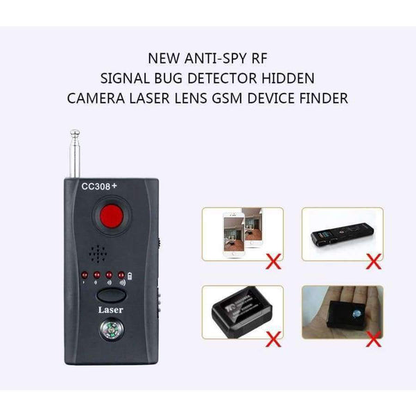 Planet Gates Fuers Full Range Signal Laser Detector Vibration LED Flashing Detection GSM Device Finder Personal Privacy Protection Security