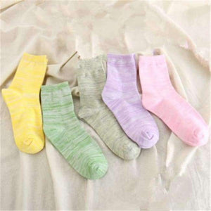 Planet Gates FUGUBINGXIAN / EU34-39 New 5 PAIRS Cotton Women Socks Autumn Winter Women Wear Fashion Socks