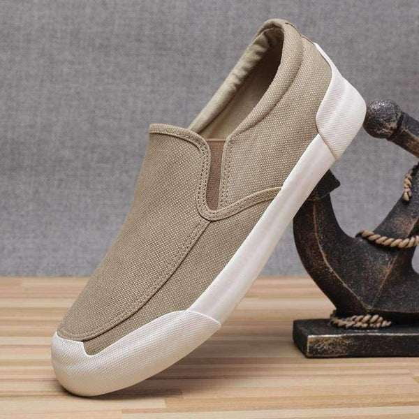 Planet Gates full black / 6.5 Monstceler Brand New Men's Canvas Loafers Shoes Breathable Fashion Men's Vulcanized Shoes M7833