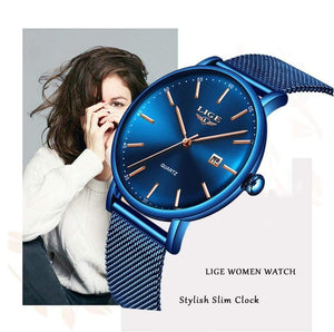 Planet Gates Full black Watch Stainless Steel Mesh Belt Waterproof Clock Quartz Wristwatch Women watch  Relogio Masculino