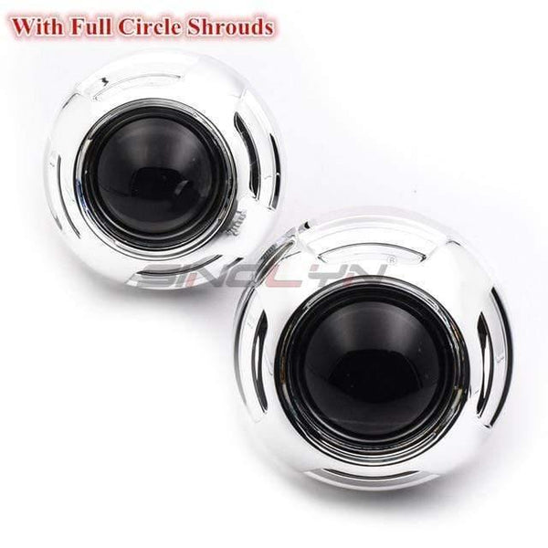 Planet Gates Full Circle Shrouds 3.0 D2S 4.0 Bi-xenon Projector Lenses Car Accessories For H4 Headlight Retrofit Automobiles DIY Brighter Than Koito Q5