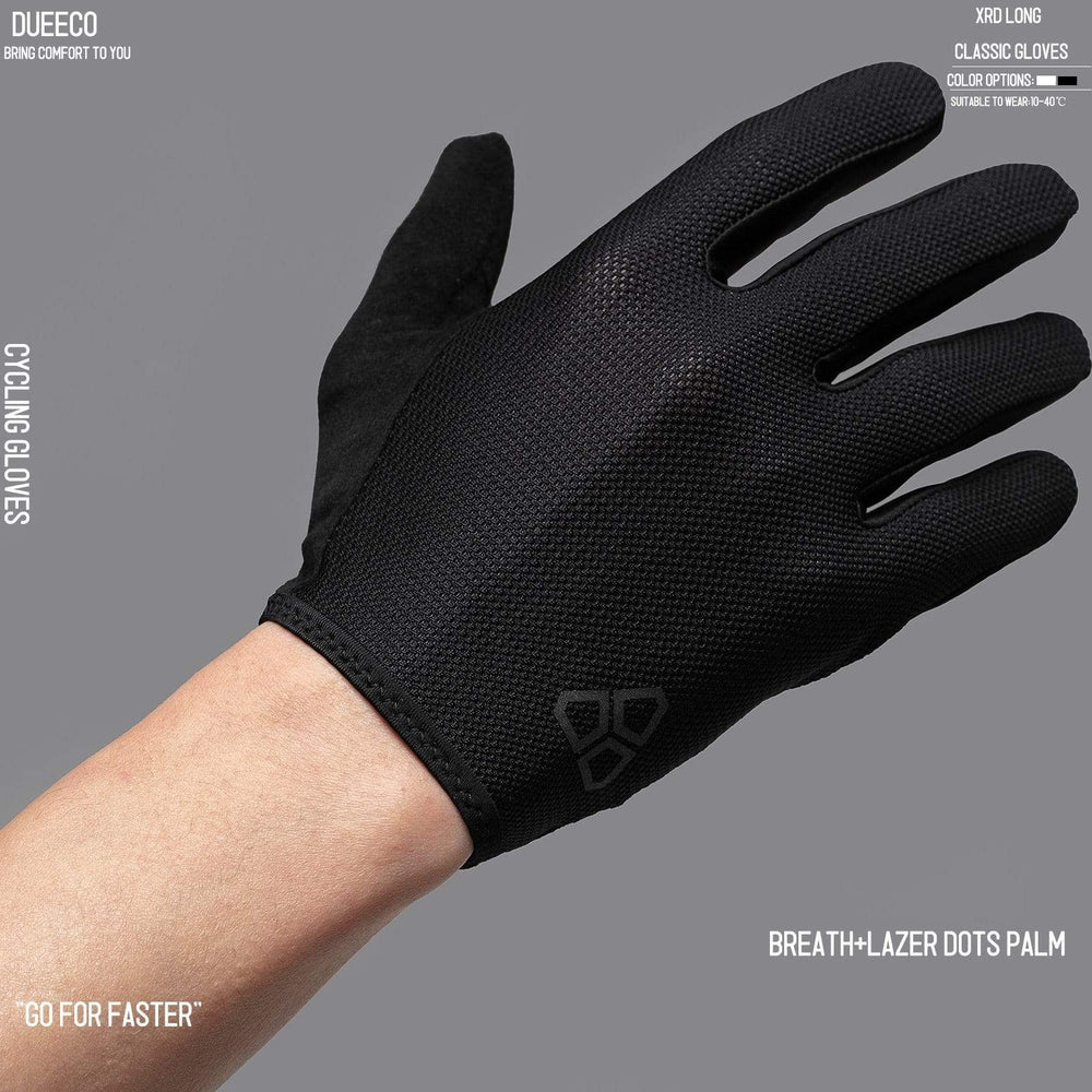Planet Gates Full Finger Bicycle Gloves MTB MX Gloves XRD Pad Shock Absorbing Non-Slip Touch Screen Design For Men And Women