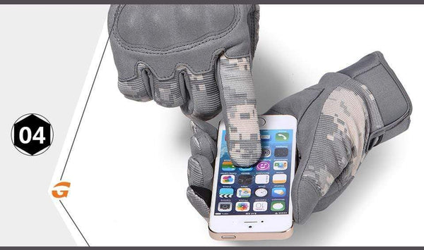Planet Gates Full Finger Glove Airsoft Cycling Gloves Touch Screen Camouflage Tactical Mittens Military Combat Shooting Paintball Hiking Men