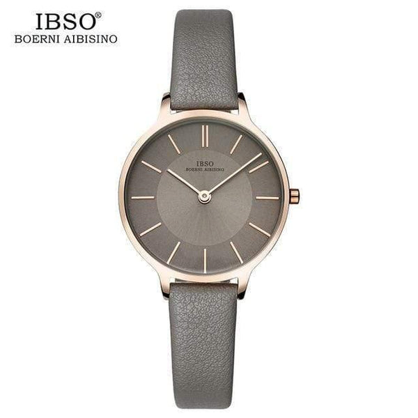 Planet Gates Full Gray Quartz Watch Women Genuine Leather Women Watches  Luxury Ladies Watch Montre Femme