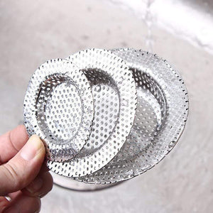 Full-hole Stainless Steel Bathroom Washbasin Hair Filter Kitchen Tools Sink Floor Drain Anti-blocking Home Accessories