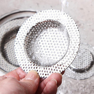 Full-hole Stainless Steel Bathroom Washbasin Hair Filter Kitchen Tools Sink Floor Drain Anti-blocking Home Accessories