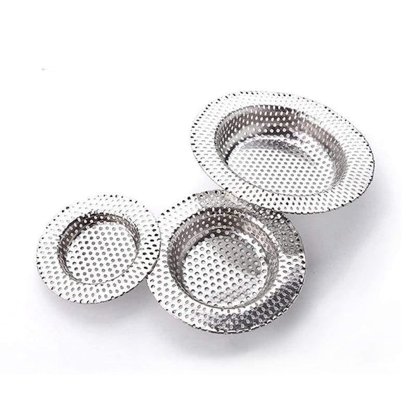 Full-hole Stainless Steel Bathroom Washbasin Hair Filter Kitchen Tools Sink Floor Drain Anti-blocking Home Accessories